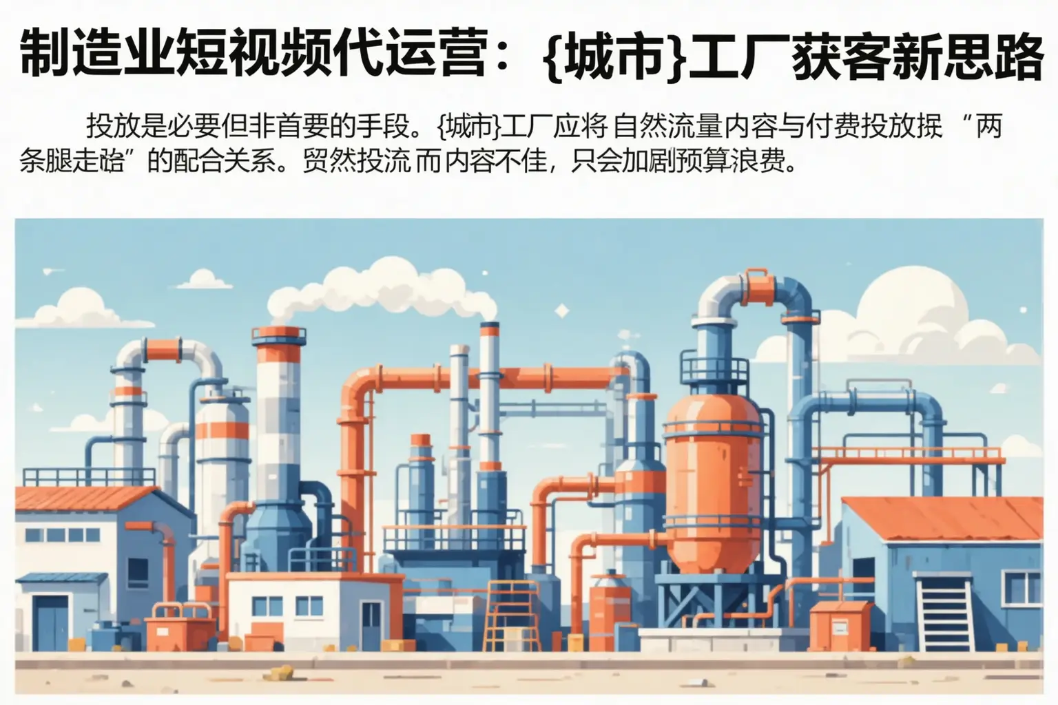 制造业短视频代运营:天门工厂获客新思路