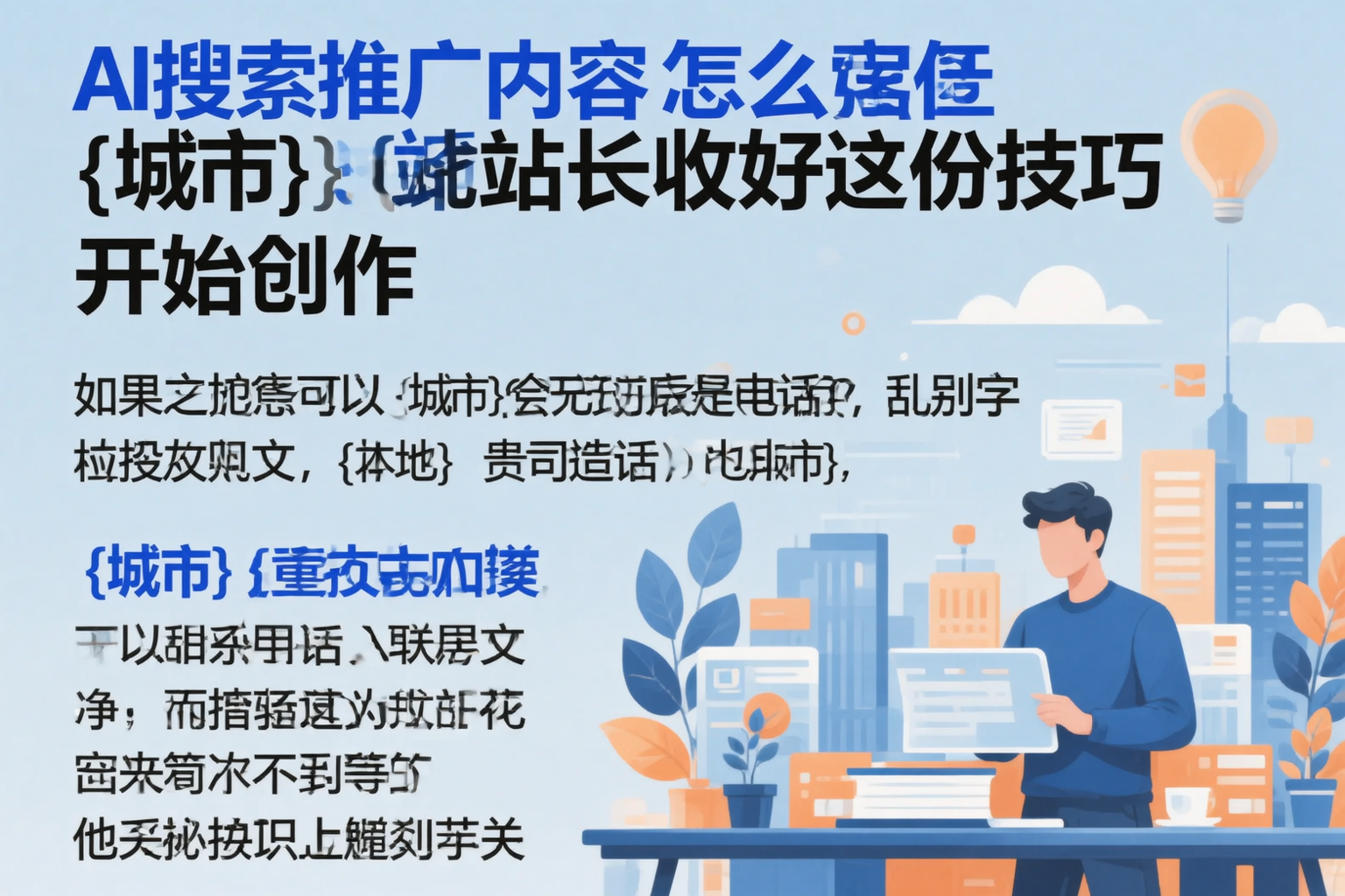 AI搜索推广内容怎么写?天门站长收好这份技巧