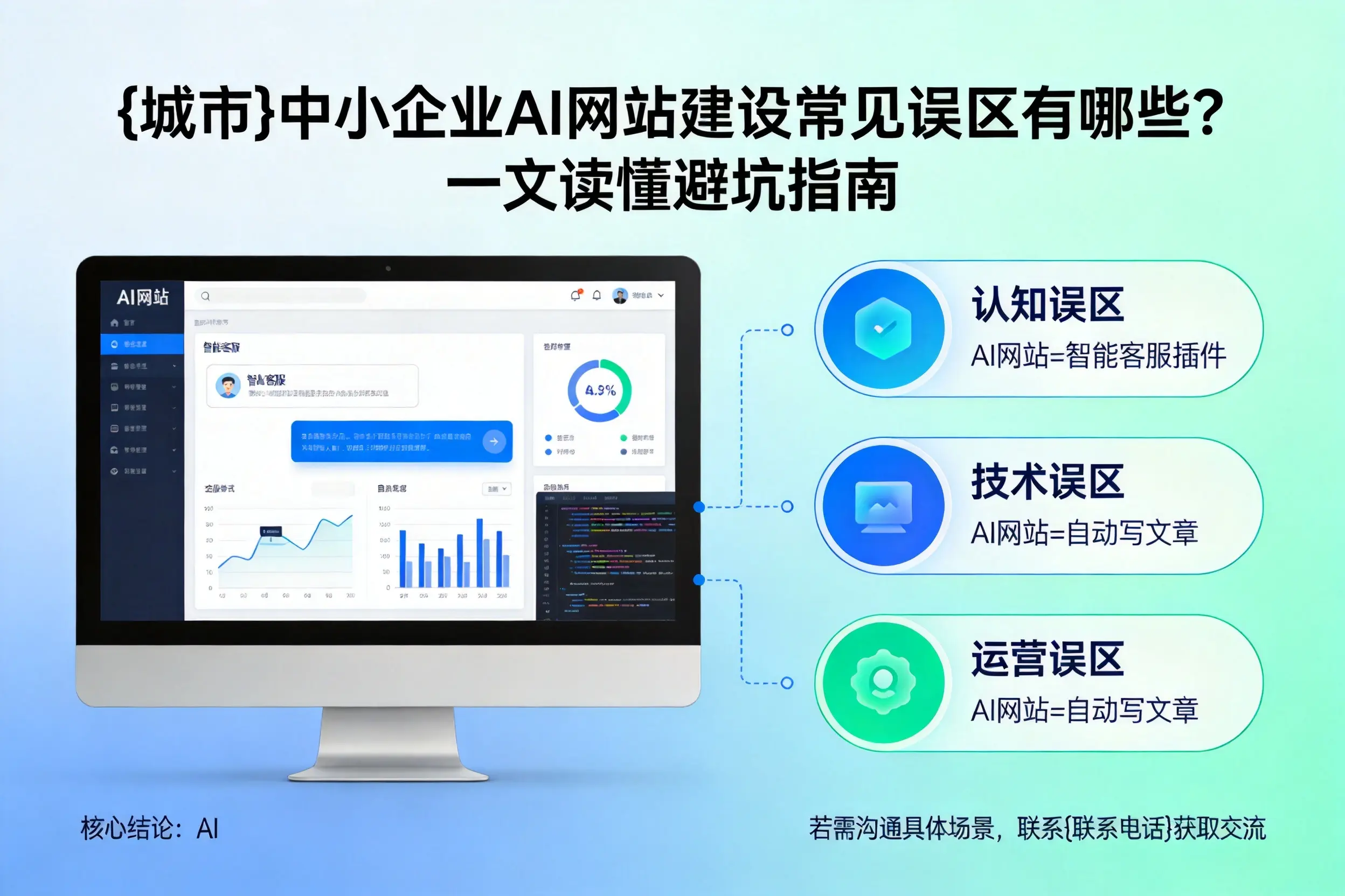 天门中小企业AI网站建设常见误区有哪些?一文读懂避坑指南