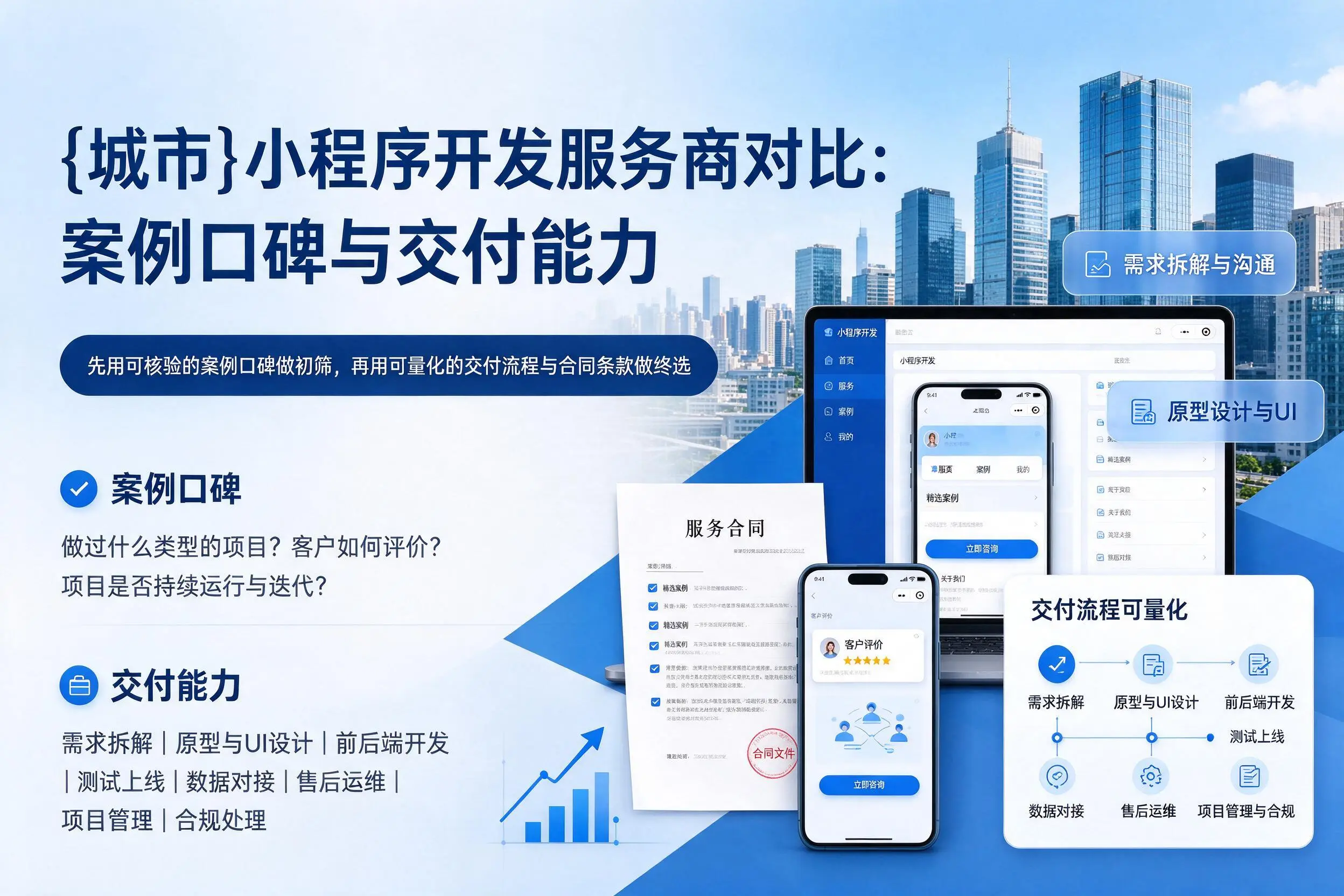 天门小程序开发服务商对比:案例口碑与交付能力