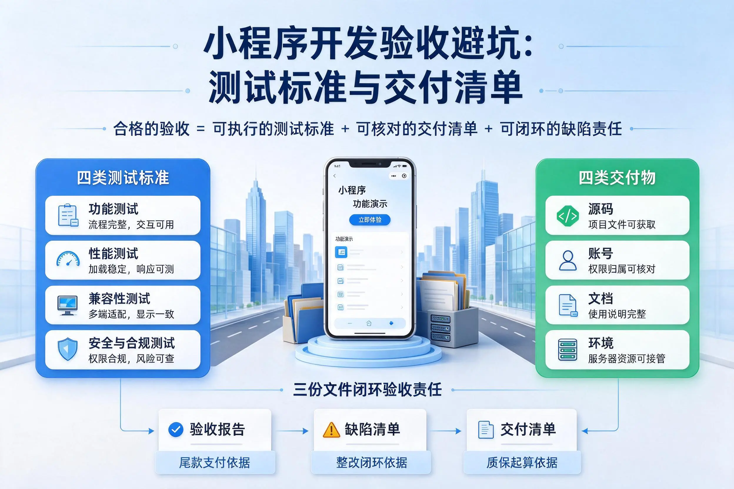 天门小程序开发验收避坑：测试标准与交付清单