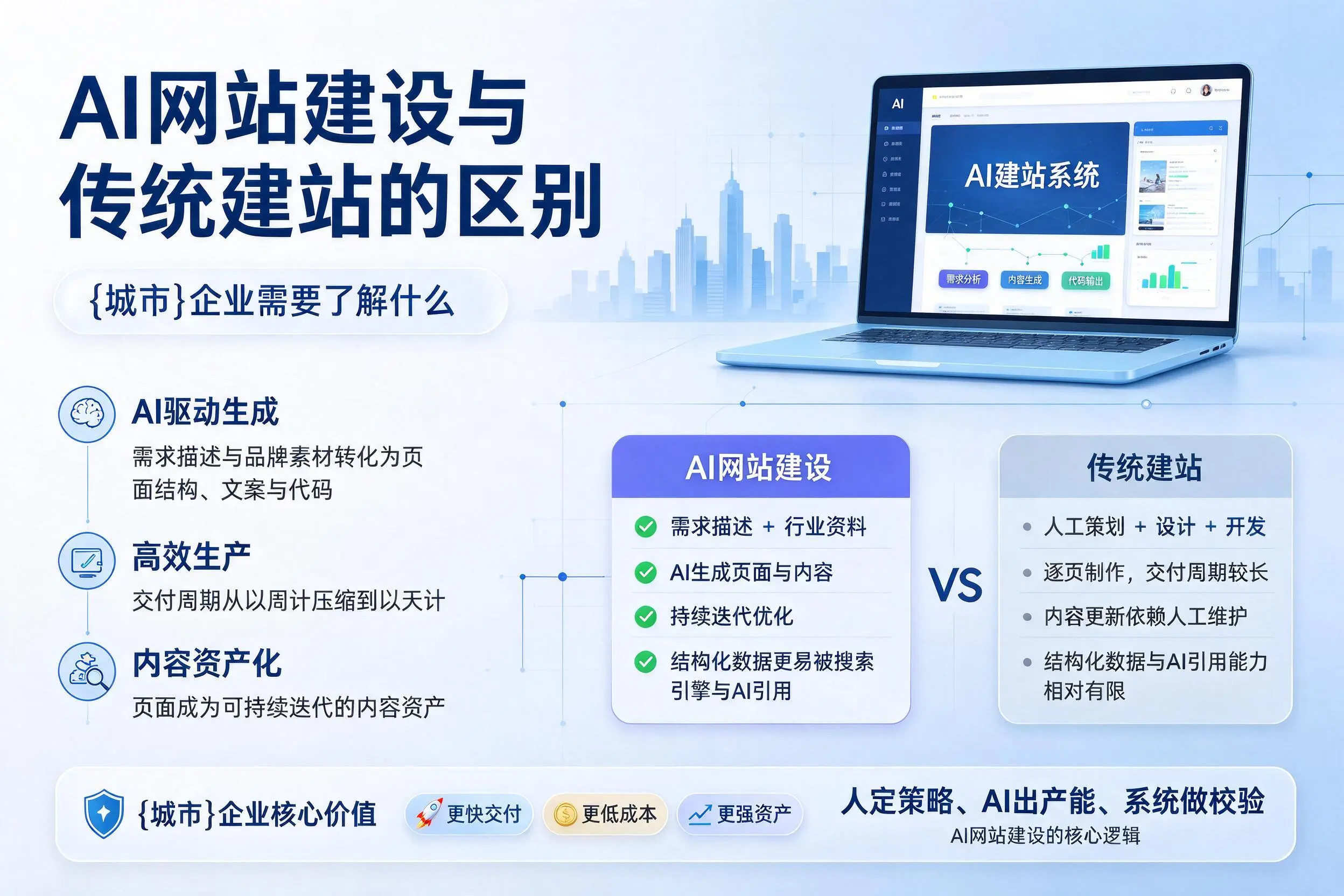 AI网站建设与传统建站的区别,天门企业需要了解什么