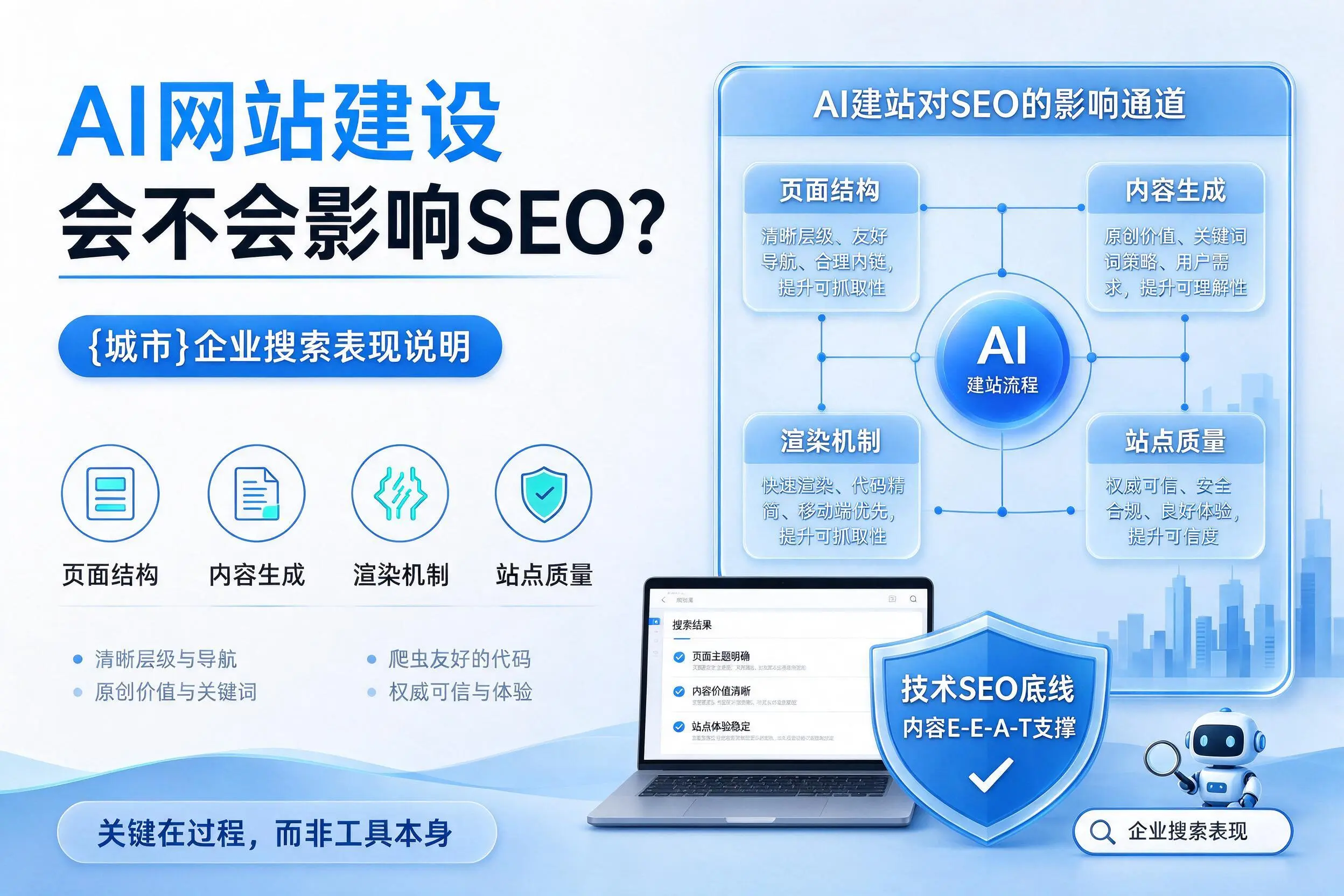 AI网站建设会不会影响SEO?天门企业搜索表现说明