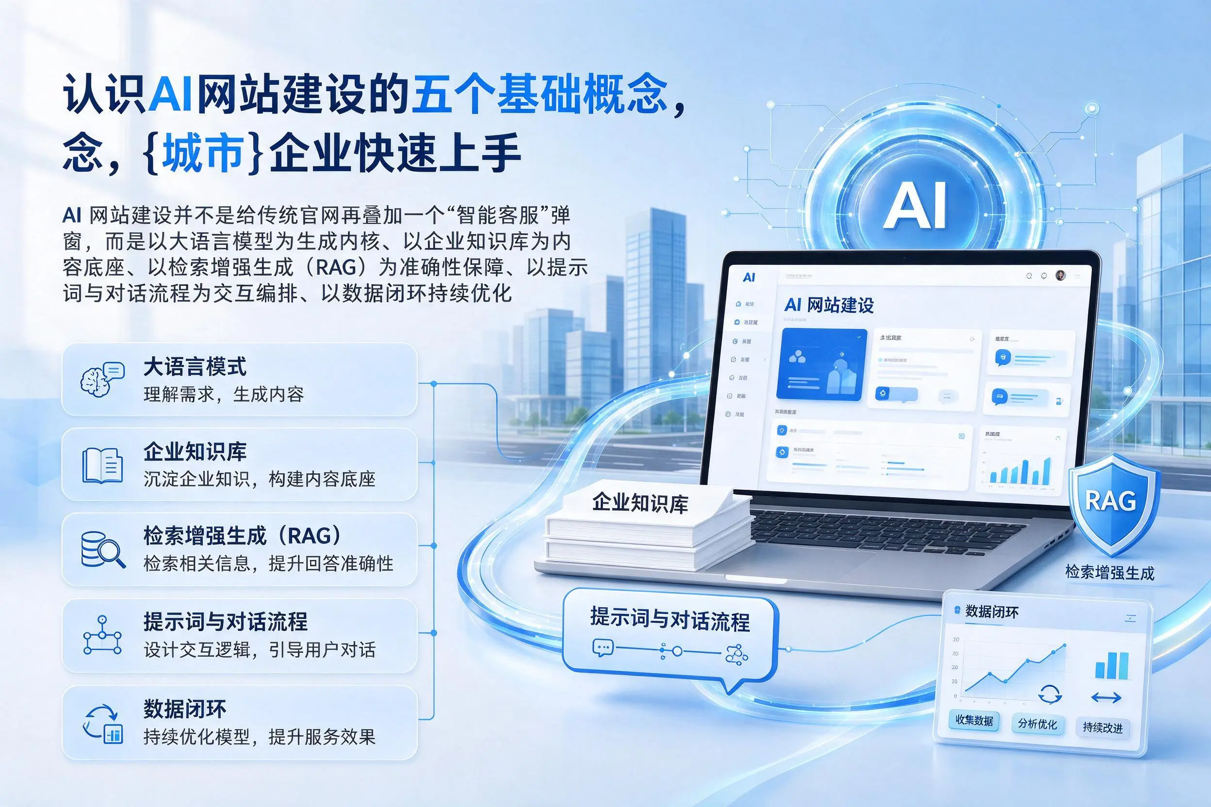 认识AI网站建设的五个基础概念，天门企业快速上手