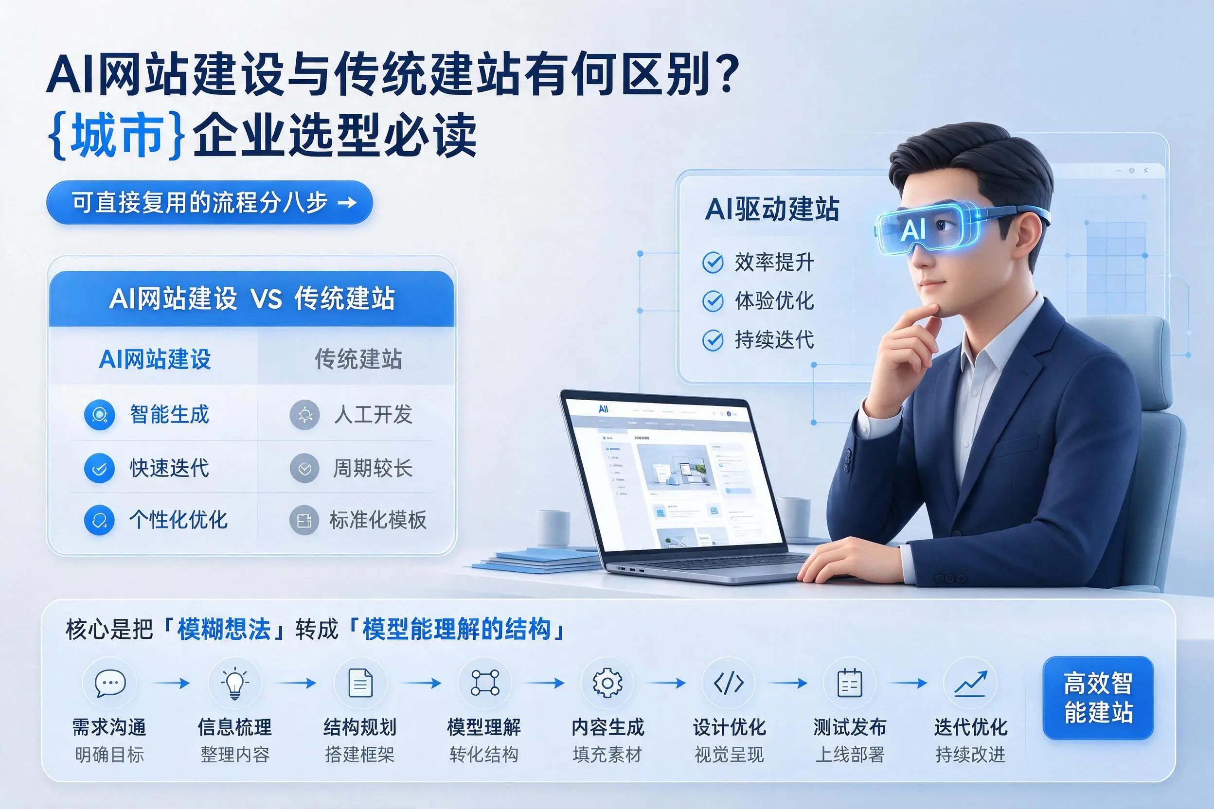 AI网站建设与传统建站有何区别?天门企业选型必读