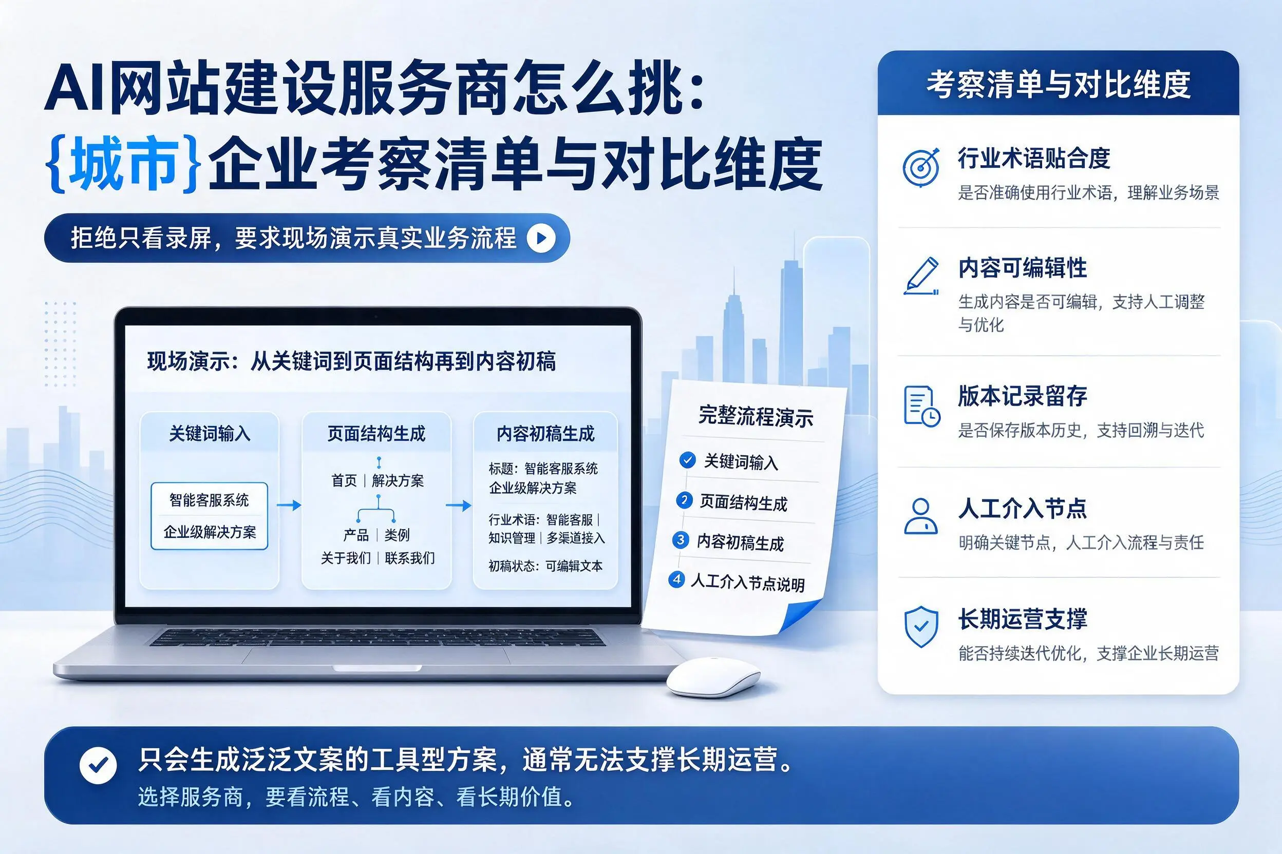 AI网站建设服务商怎么挑：天门企业考察清单与对比维度