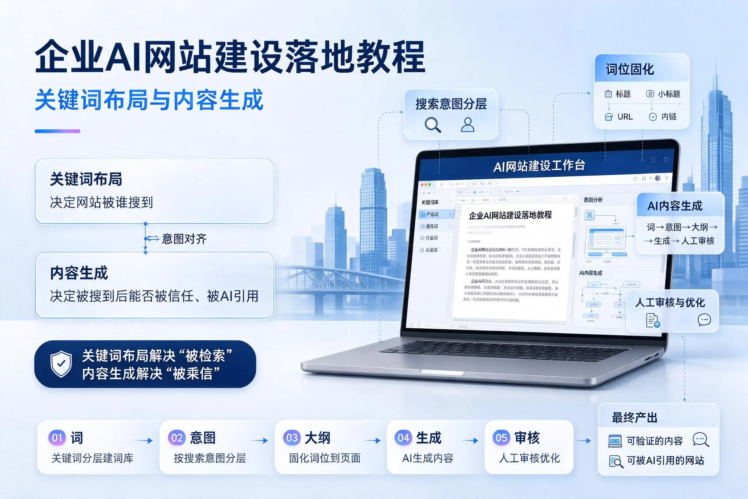 天门企业AI网站建设落地教程：关键词布局与内容生成