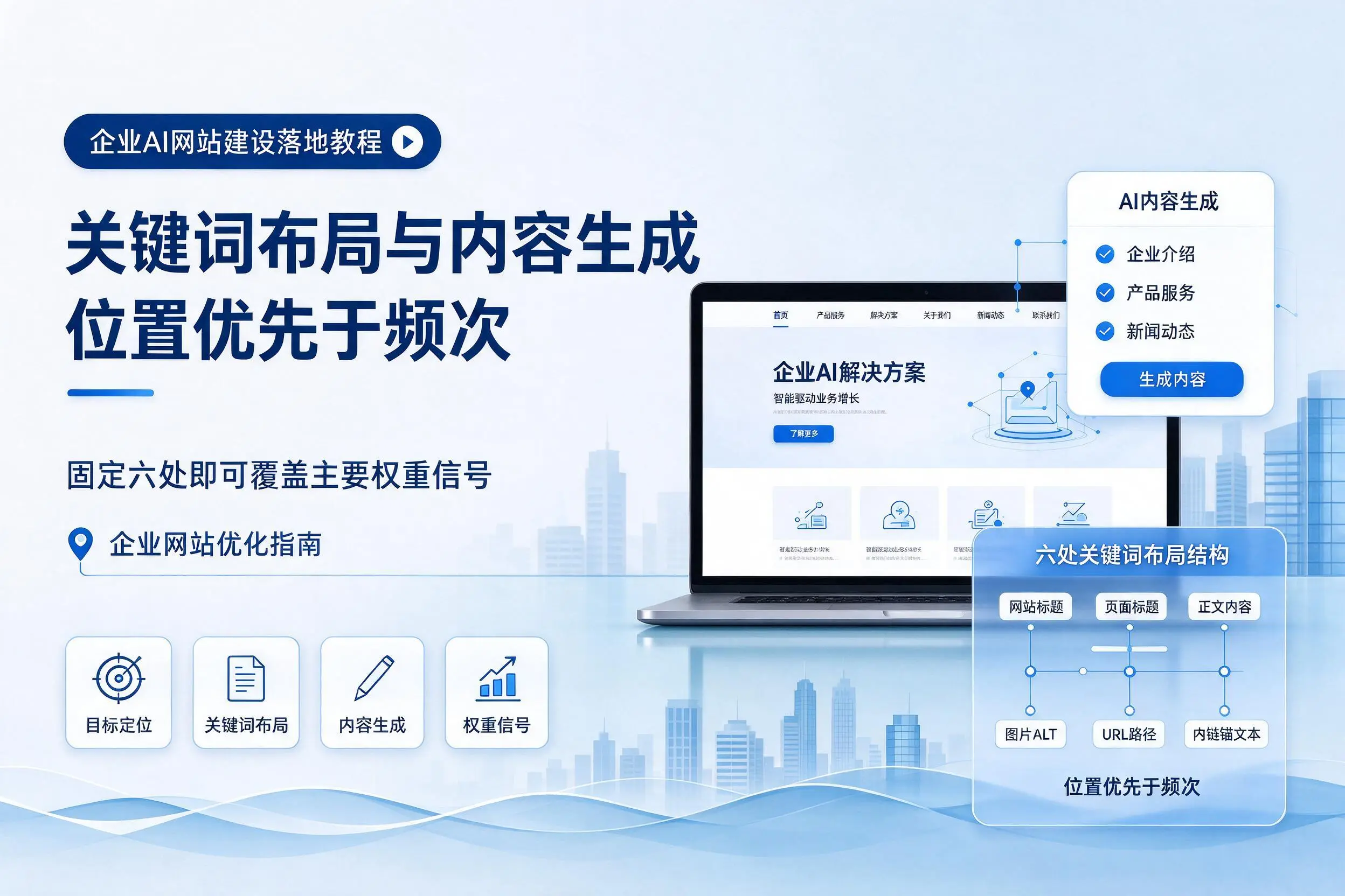 天门企业AI网站建设落地教程：关键词布局与内容生成